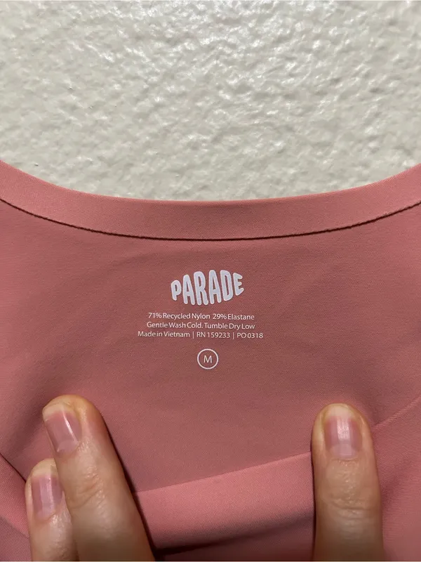 Parade Seamless “Nearly Naked” Thong Square Neck Bodysuit Dusty Rose Size Medium - Image 3