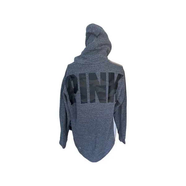 PINK Victoria’s Secret Gray Fleece-Lined Hoodie – Size M - Image 2