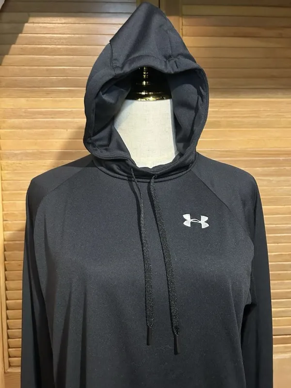 Under Armour Heat Gear Pullover Hoodie Women’s Black Size L - Image 6