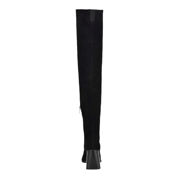 Nine West Black Stretch Over the Knee Boots Square Toe Block Heel Size 8 NWOT - Image 12