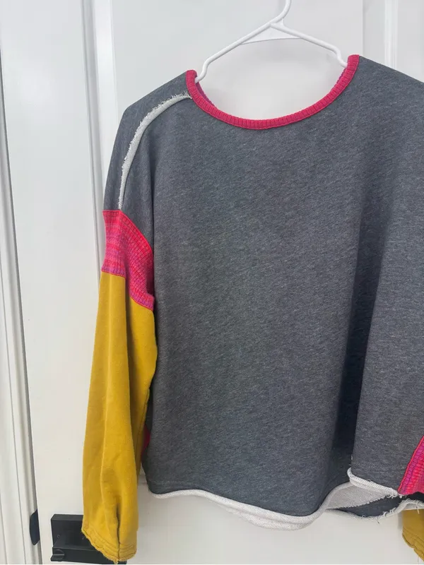 Natural life knit trim sweatshirt - Image 3