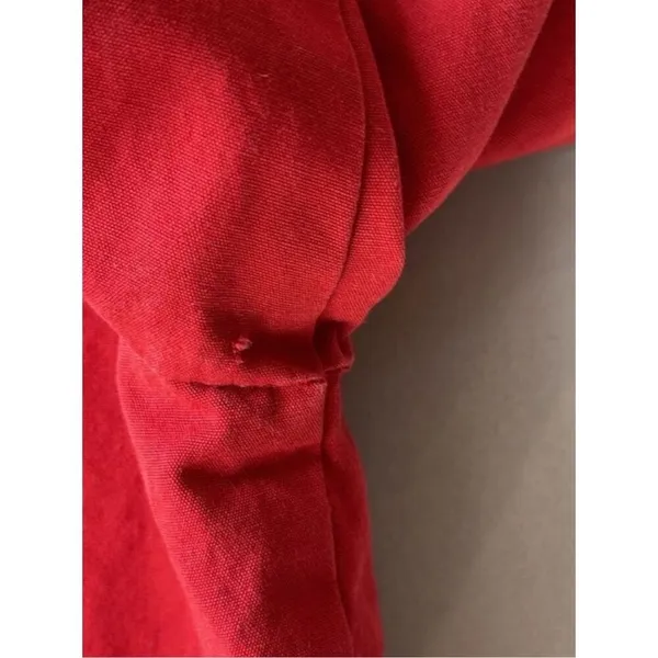 Brandy Melville John Galt Cotton Red Zip Up Jacket Hooded Windbreaker - Image 6