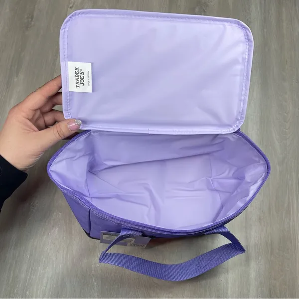NEW Mini Trader Joe's Purple Insulated Bag Lunch Box with Tags - Image 5