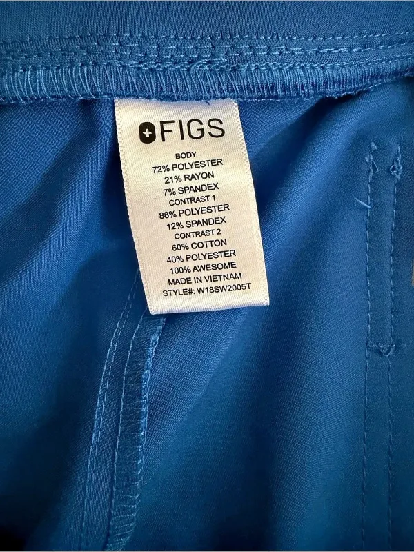 FIGS Technical Collection Zamora Blue Jogger Pants XL Tall - Image 4