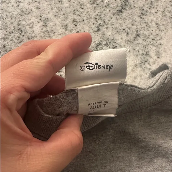 Vintage Walt Disney World‎ Long Sleeve Cotton Gray tshirt adult size XS - Image 5