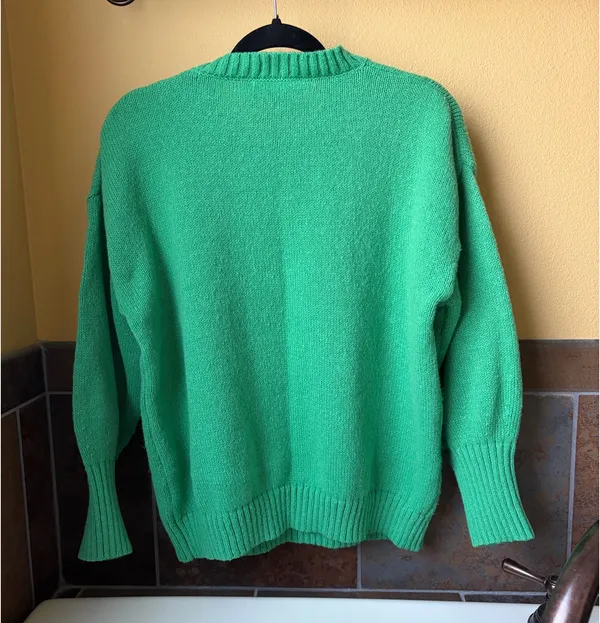 Vine & Love Blouse Christmas Sweater - Image 3