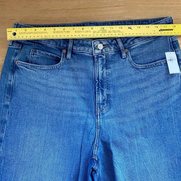 NWT old navy extra high rise super wide leg secret smooth pockets Size 14 - Image 8