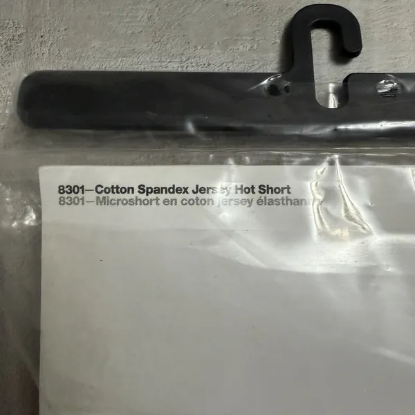American Apparel Hot Short Microshort Size Medium Black Cotton Spandex‎ Jersey - Image 4