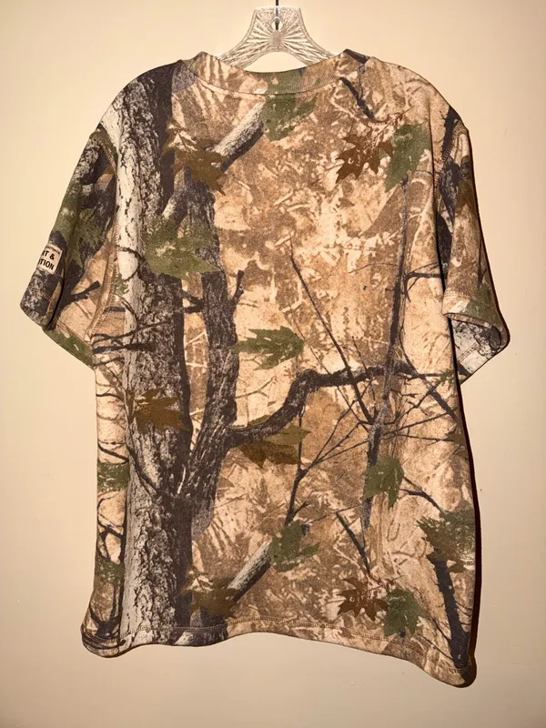Fleece Factory Camo Tee Brown Size L - Image 2
