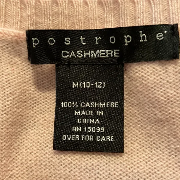 Apostrophe Baby Pink Cashmere Sweater - Image 5