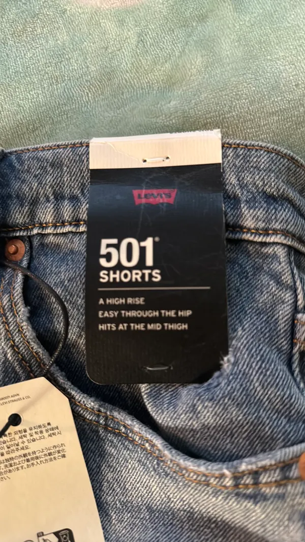 Levi’s 501 Shorts Denim High-Rise - Image 2