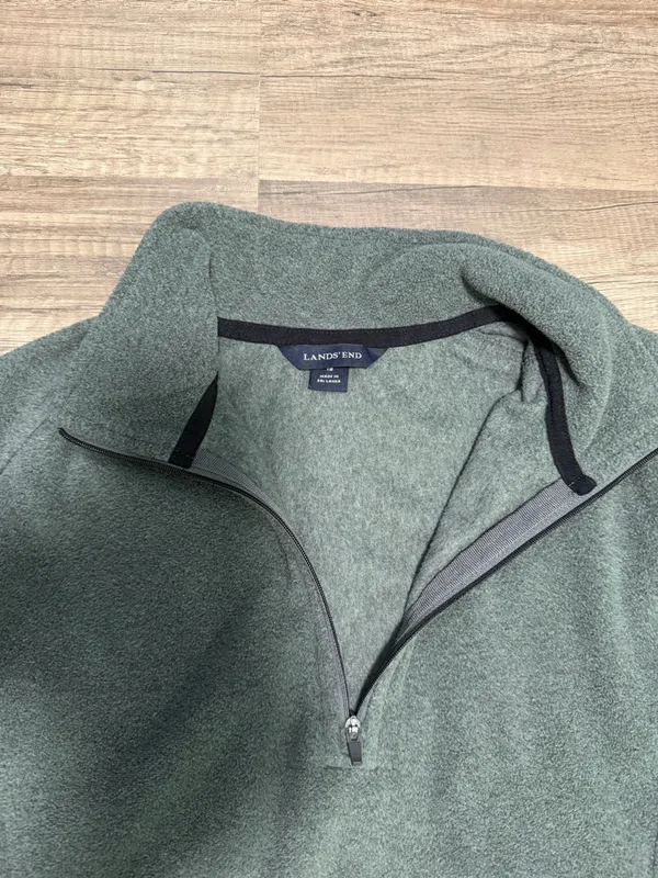 Lands'‎ End Polartec Aircore 100 1/4 Zip Fleece Pullover Sweater Size XL(18) - Image 3