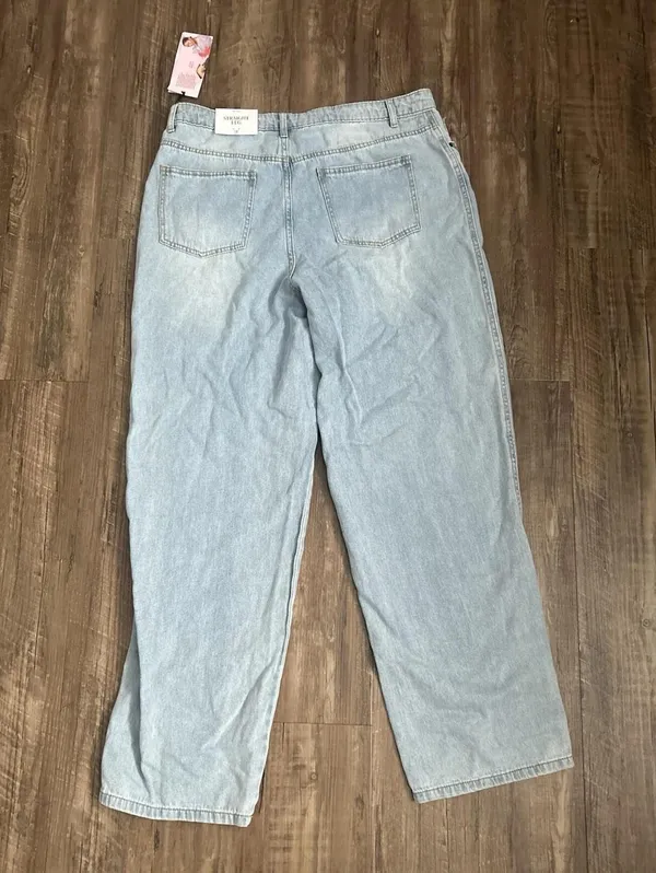 Women's High-Rise Straight Leg Denim Pant - Future Collective Size 14 New W/Tags - Image 2