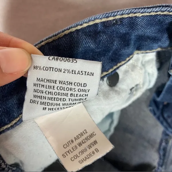Hudson Stretch Medium Wash Straight‎ Leg Jean Flap Pocket Womens Size 26 - Image 10