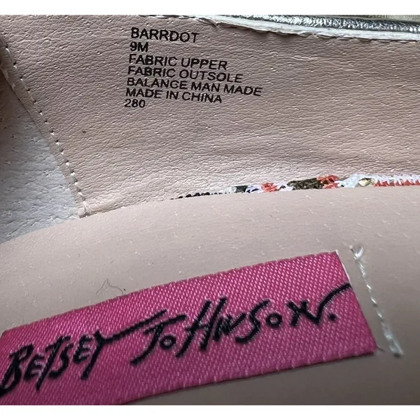 Betsey Johnson Bardot‎ Heels 9 M Fabric Platform Stiletto Heels - Image 5