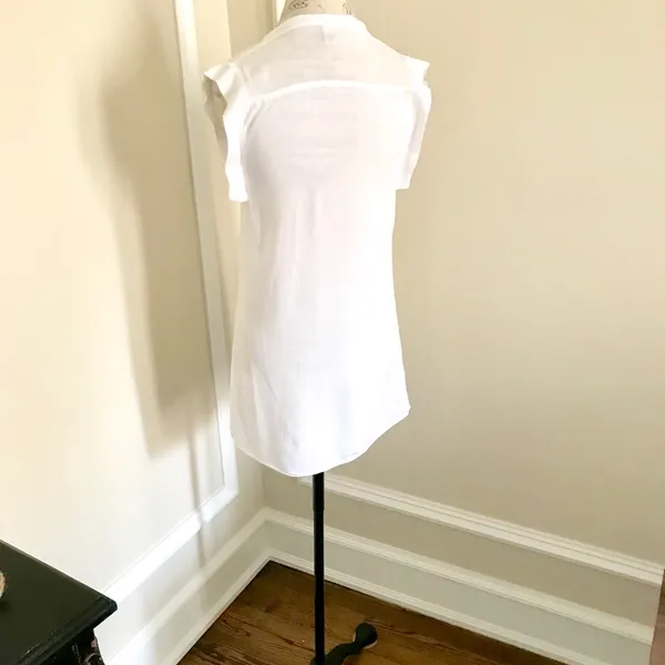 Forever 21 Short White 3 Button T-shirt Dress Sz S - Image 6