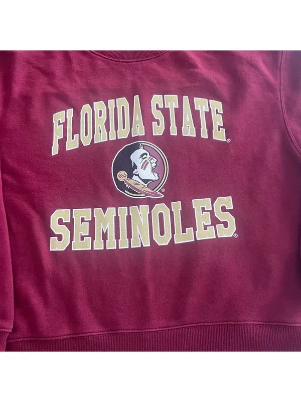 Florida State Seminoles Sweatshirt size Small Red - Image 7