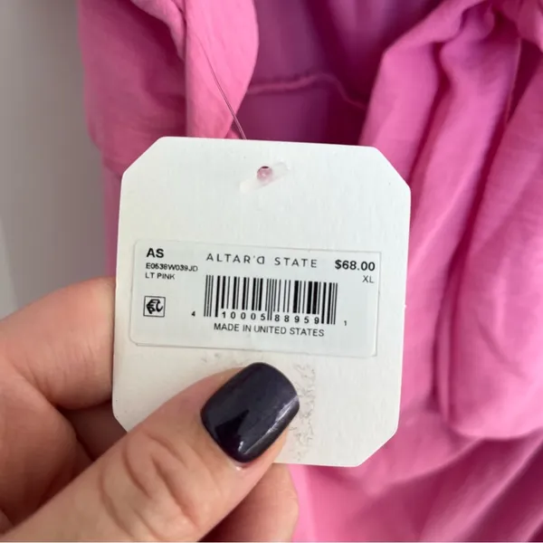 NEW Altar’d State Pink Mini Dress Size XL available NWT - Image 5