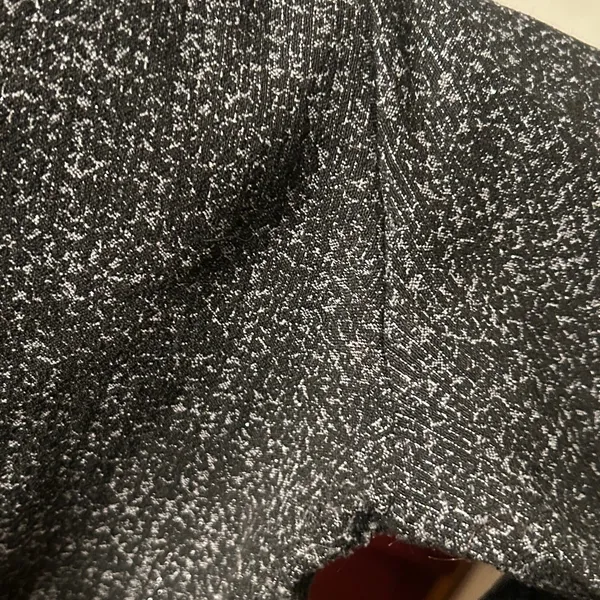 Large Nanette Lepore Metallic silver, black ankle length skinny pants. - Image 3
