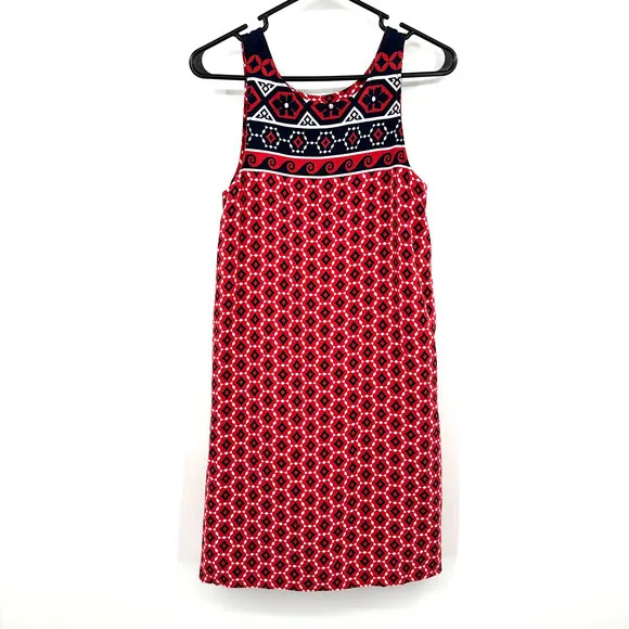 Southern Tide peyton swing dress‎ size medium sleeveless red white blue cayenne - Image 2