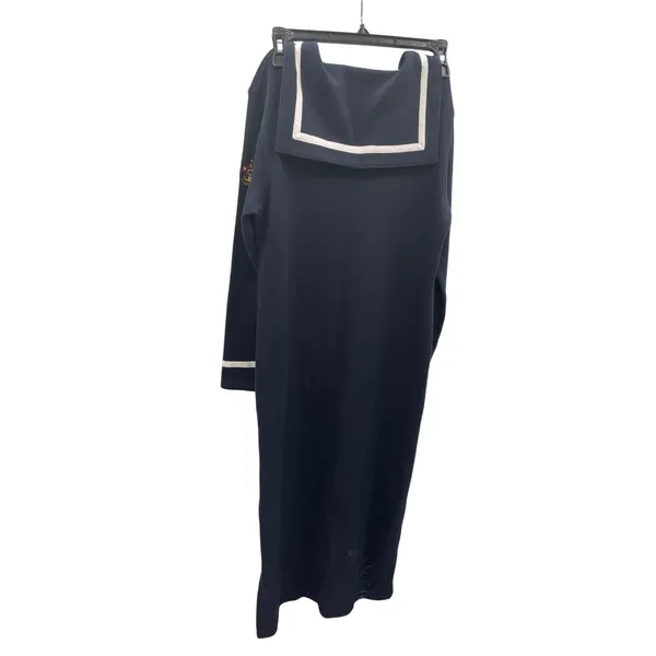 Lauren Ralph Lauren womans Navy Blue White Nautical Maxi Dress size P/S SKU 8461 - Image 10