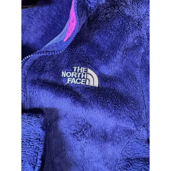 The North Face Jacket Womens Medium Purple Pink Fleece Full Zip Outdoors flaw*** - Image 2