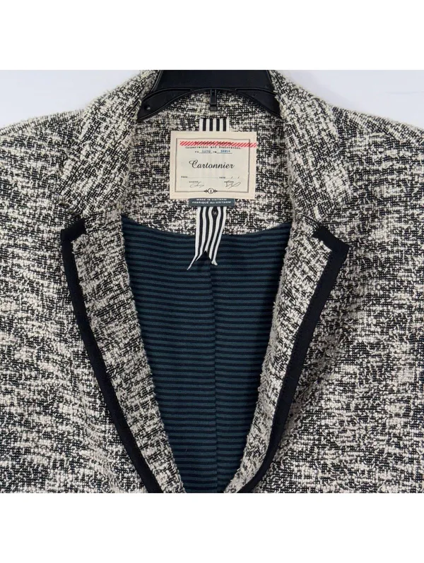 Cartonnier Anthropologie Tweed Blazer Jacket Size 8 - Image 2