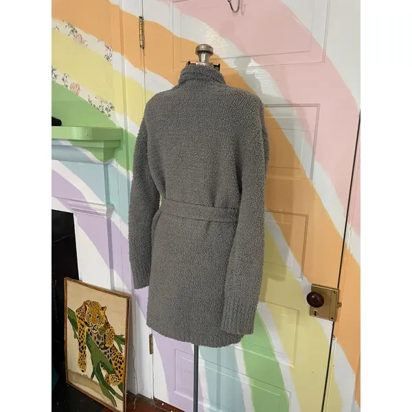 Skims Cozy Knit Robe Cardigan & Tank Set S/M Gray Lounge - Image 7