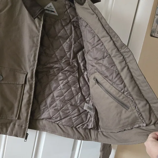 Ridgecut Insulated Work Jacket Women Brown Utility Duck Canvas Coat Size Medium - Image 9