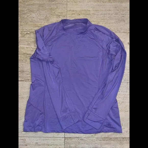 REI‎ Co-Op Women's XL Long Sleeve T-Shirt Polyester blend Lavender Purple - Image 2