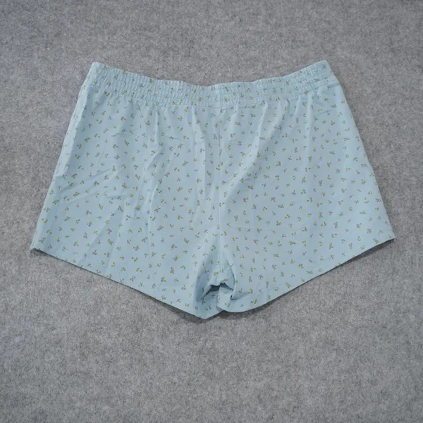 SKIMS Women's Size Medium Cotton Jersey Micro Floral Shorts Powder Blue NWT - Image 5