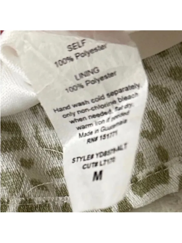 Altar'd State Sage Green Leopard Print Wrap Mini Dress - Image 8