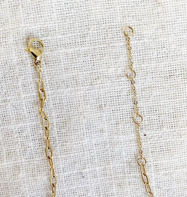 Gold Dainty Chain Link Bracelet - Image 6