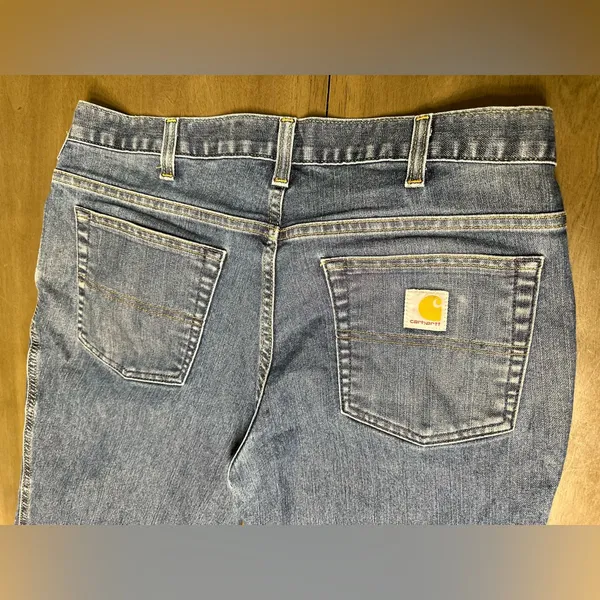 Carhartt Jeans Women's Size 8 Regular (32x29) Blue Denim Relaxed Fit - Image 2