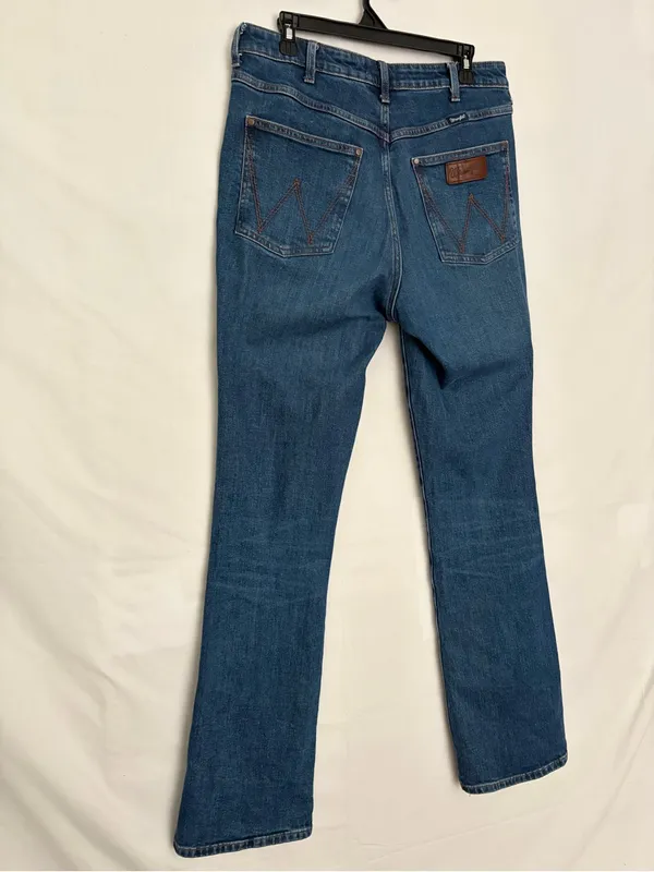 Wrangler Retro Womens Medium Wash High Rise Bootcut Stretch Jeans Sz 31x36(A894) - Image 9