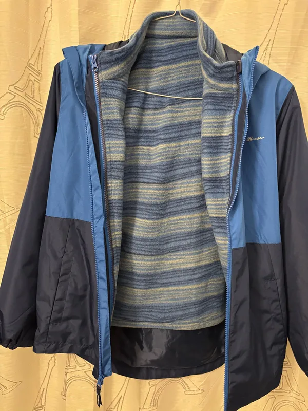 Eddie Bauer Jacket with full zip and hood reversable with one side fleece Kids Sz.L 14/16 - Image 8