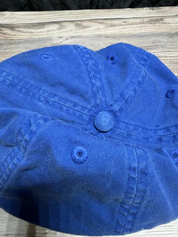 Disney Parks MU Adult Blue Baseball Cap Distressed Bill Adjustable Hat Cotton - Image 3