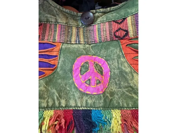 Rising International Colorful Peace Bohemian Shoulder Bag - Image 4