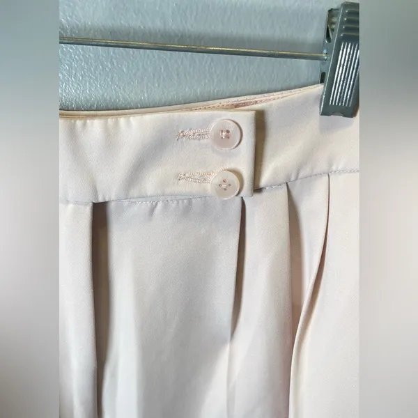 Express NWOT‎ Women's Pink Wide Leg High Rise Pleated Trouser Pants Size 8 - Image 3