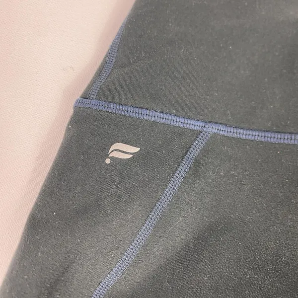 Fabletics Powerhold Leggings Womens Small Black Navy‎ High Rise Pocket - Image 8