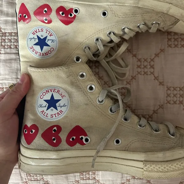 Comme des Garçons PLAY x Converse Heart High top sneakers - Image 2