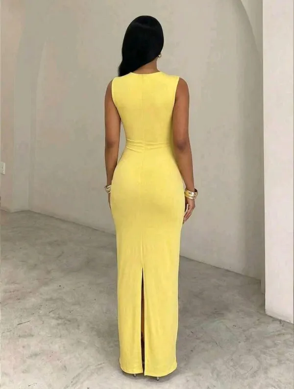 Women’s elegant bodycon maxi dress  - Image 3