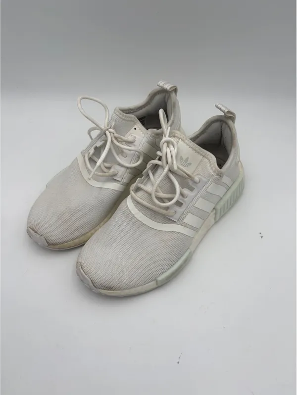Adidas NMD R1 $120 White Sneakers woman’s size 6 Athletic Shoes Sporty - Image 5