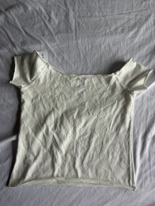 white brandy off the shoulder top nwt - Image 2