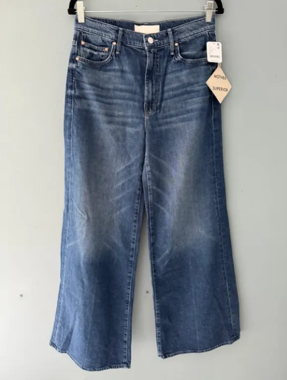 Mother Superior Denim The Undercover Sneak High Rise Wide Leg Denim - Image 4