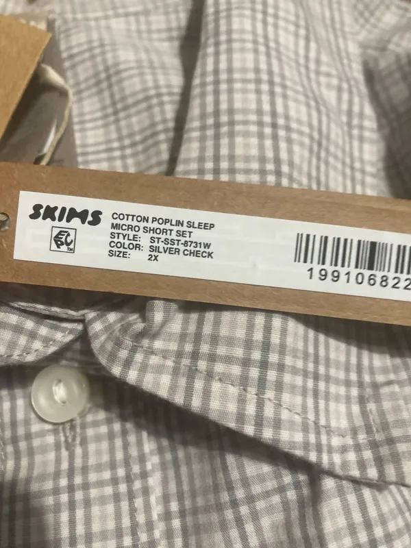SKIMS Cotton Poplin Sleep Set 2X - Image 5