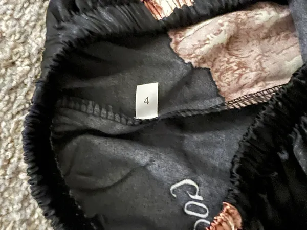 Silk Pajama Set Black Size 4 - Image 5
