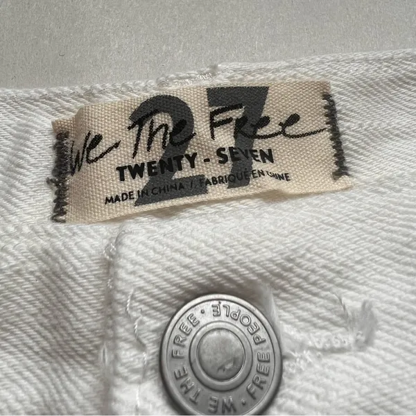 We The Free NWT Free People Loving Good Vibrations In The Spring White Shorts - Image 5