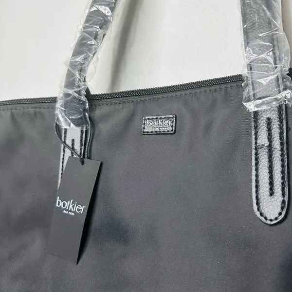 NWT BOTKIER New York Bond Black Nylon Oversized Compartment Tote Handbag - Image 9