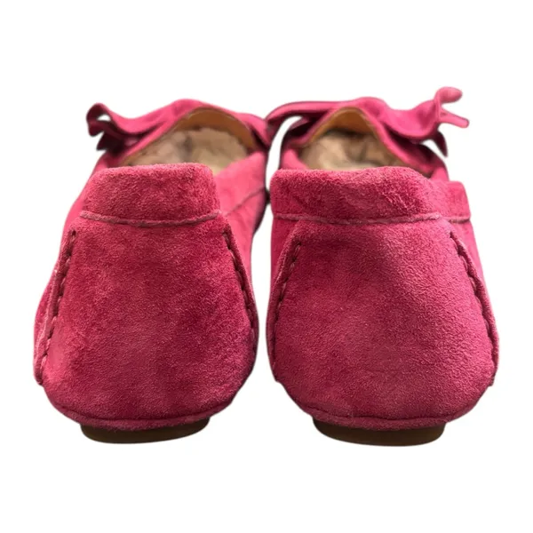 UGG Leather Fuchsia Pink Leather Bow Flats US 6 women’s - Image 6
